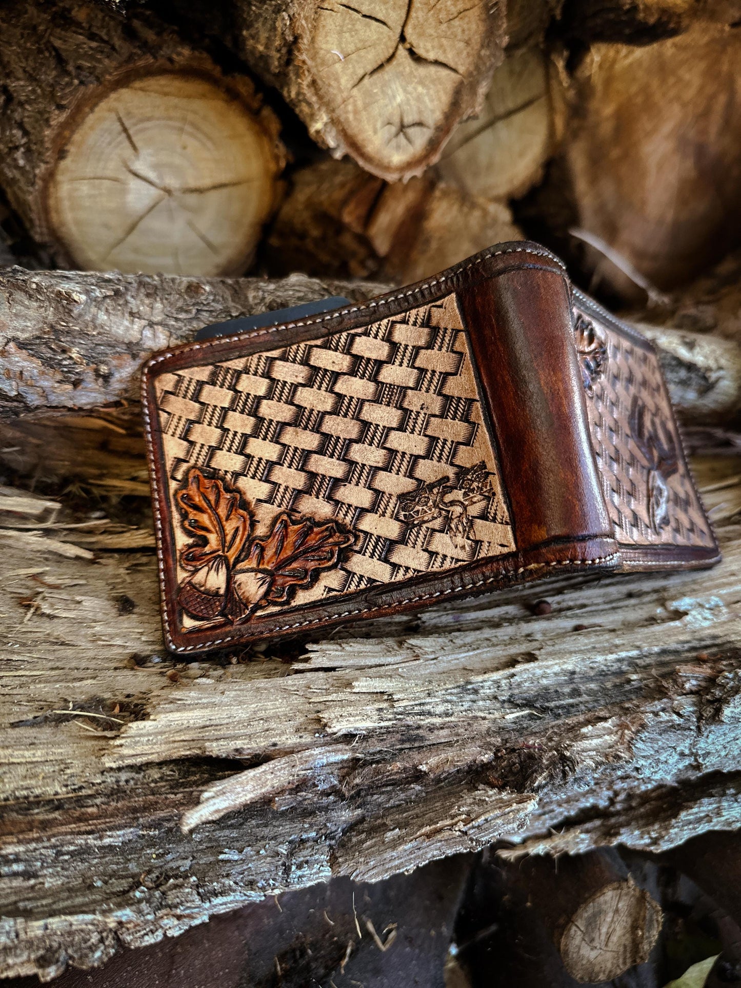 Hunting Season Leather Slim Wallet