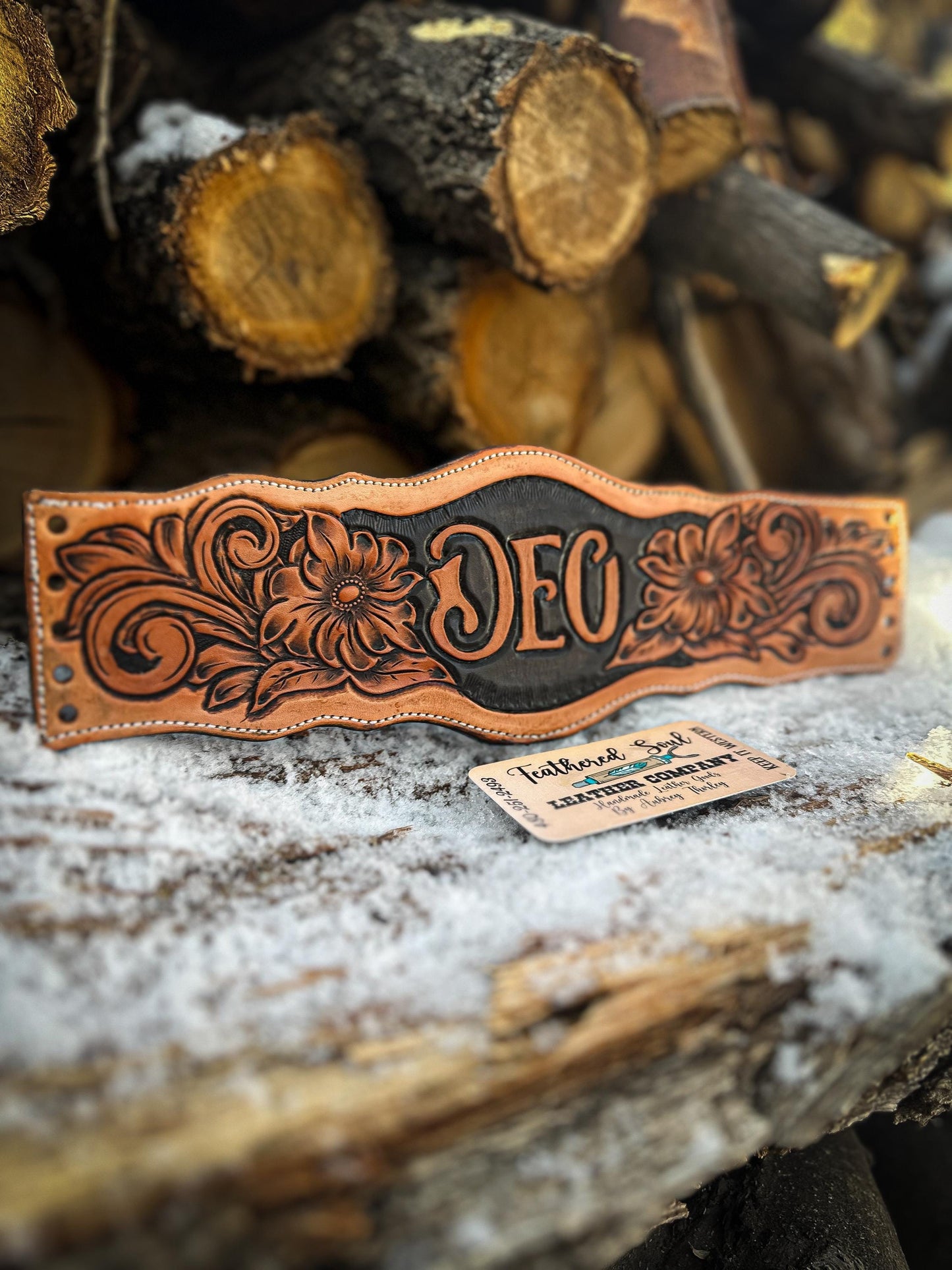 Custom Leather Cup Cuffs