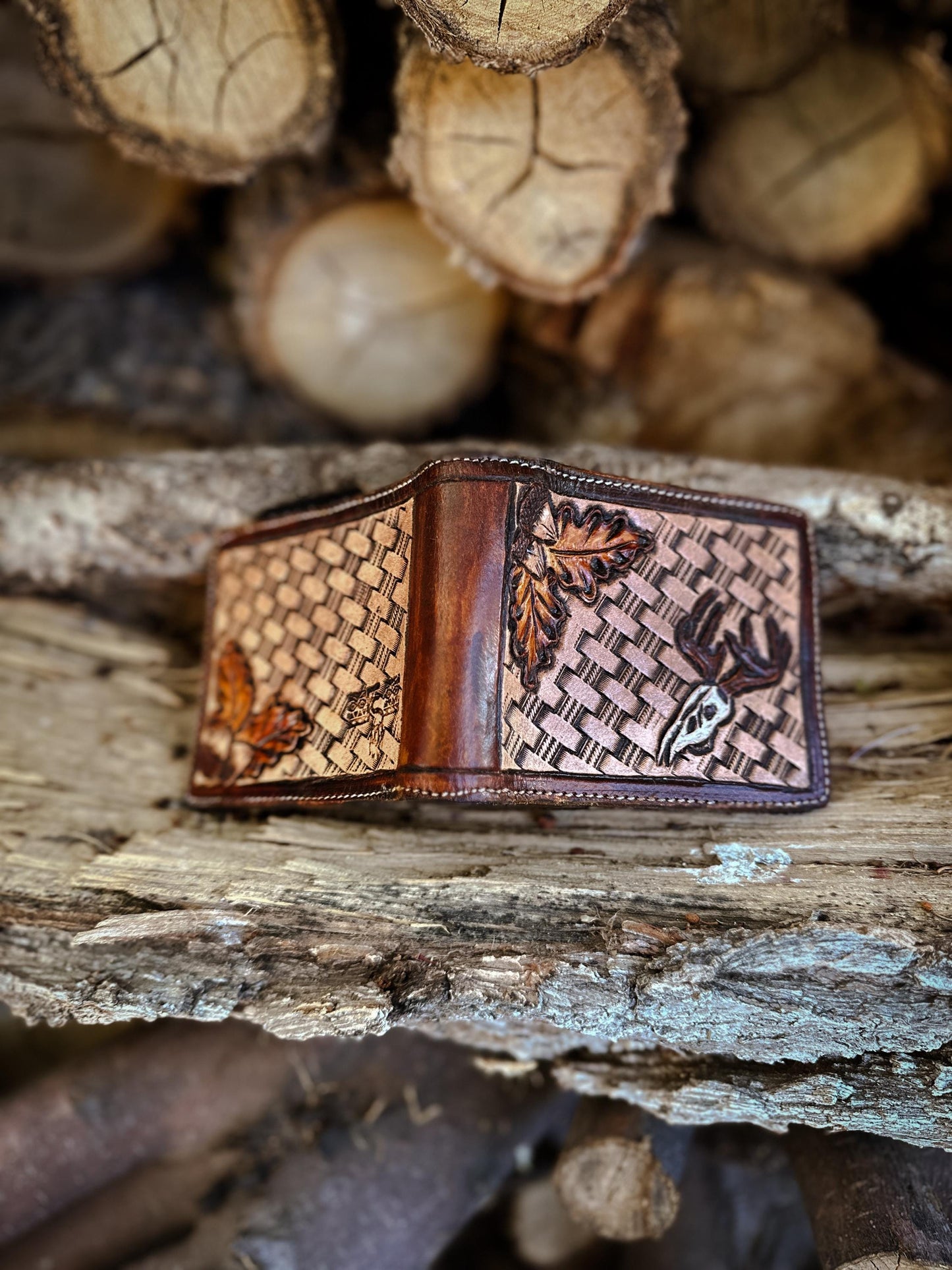 Hunting Season Leather Slim Wallet