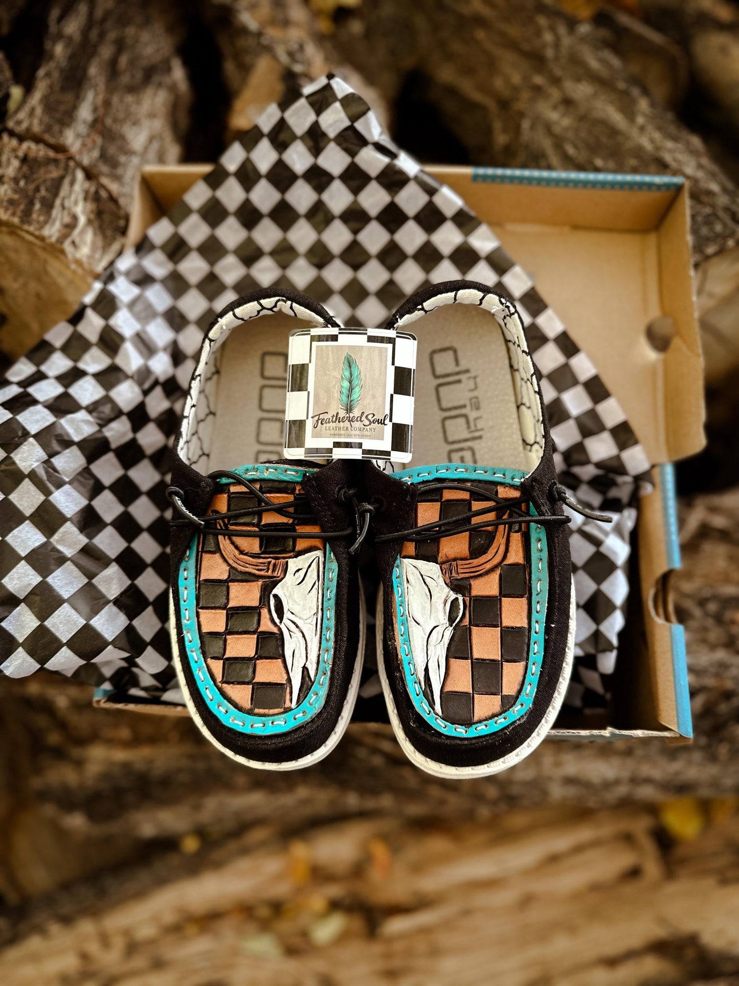 Western Hand Tooled Leather-  Kids 12k Wendy Heydudes