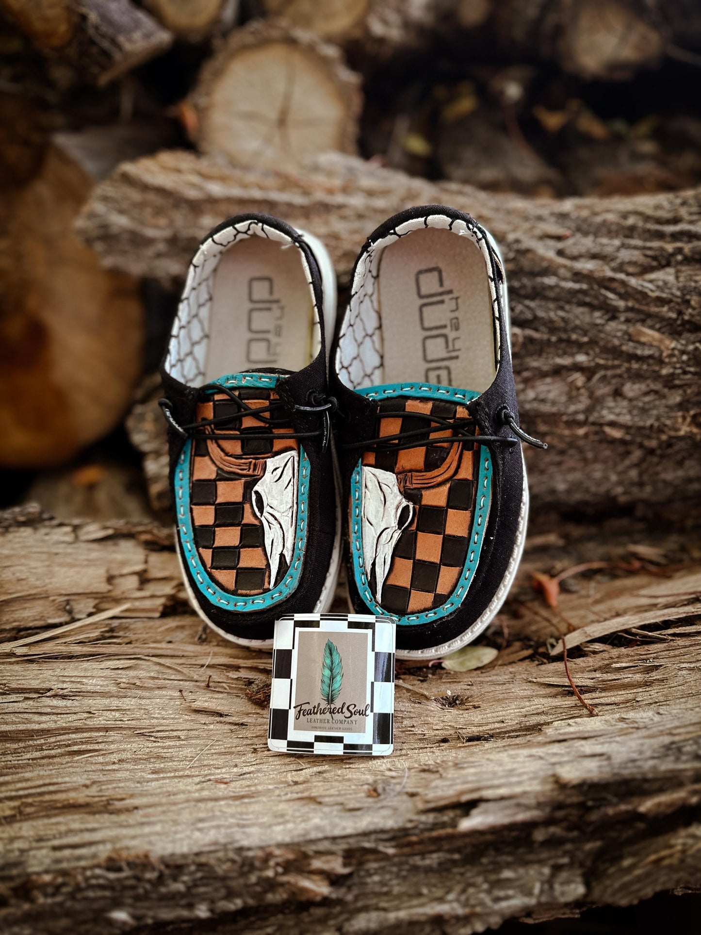 Western Hand Tooled Leather-  Kids 12k Wendy Heydudes