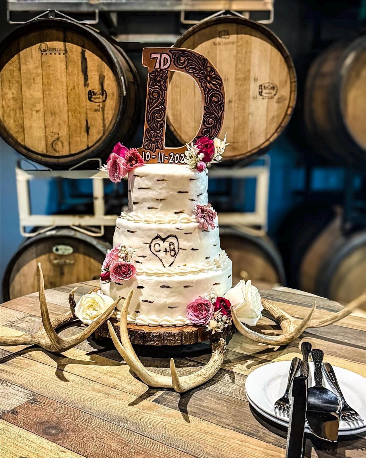 Custome Leather Cake Topper